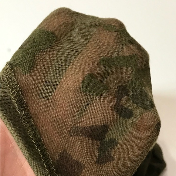 Rag & Bone All Over Cheetah Jersey Tee size M - Sheer - Picture 5 of 9